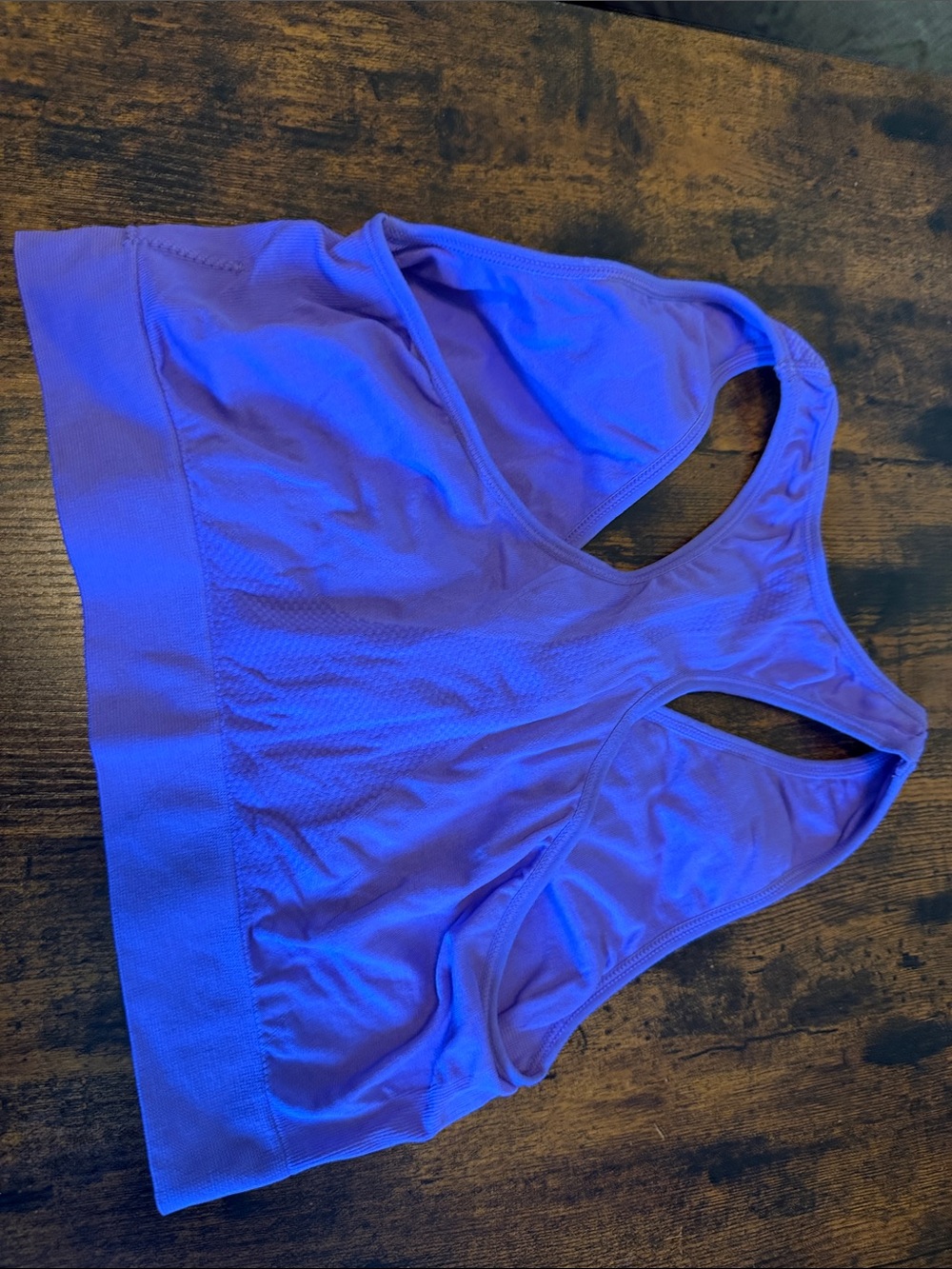 Seamless Racerback Sports Bralette in Purple